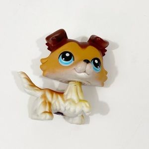 RARE Littlest Pet Shop 2004 Collie Dog Hasbro